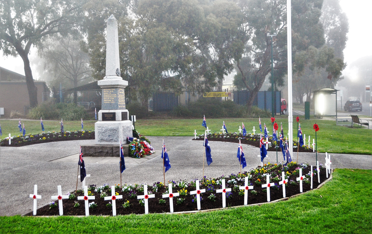 Cenotaph and crosses